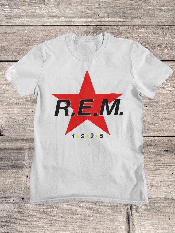 R.E.M. Band T-shirt: 1995 Star Logo REM Shirt, - Etsy