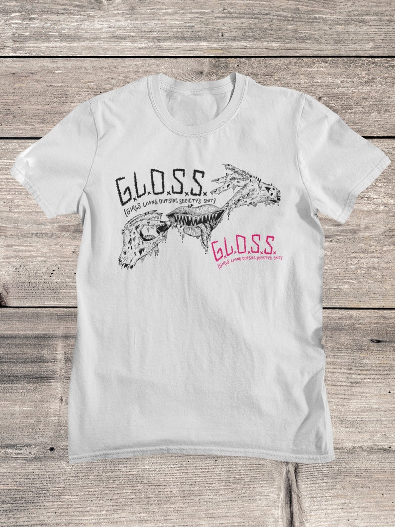 G.L.O.S.S. Punk Band T-Shirt: Feminist Queercore Tee image 1