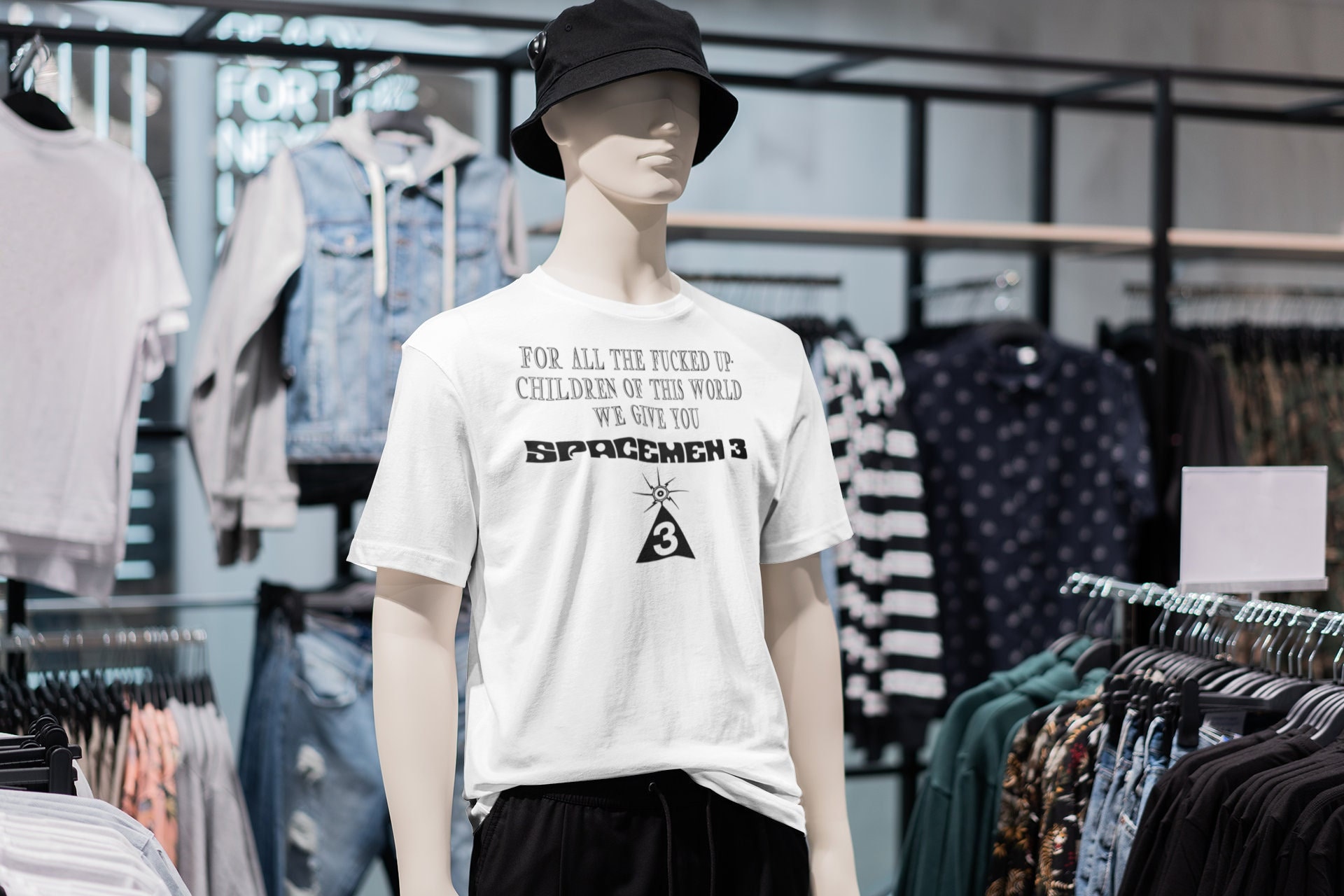 Discover Spacemen 3 T-Shirt | Post Punk Shirt | Cyberpunk Space Rock Tee