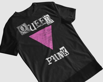 Queer Punk T-Shirt. Queercore Gay Liberation Shirt. Screamo Anarcho