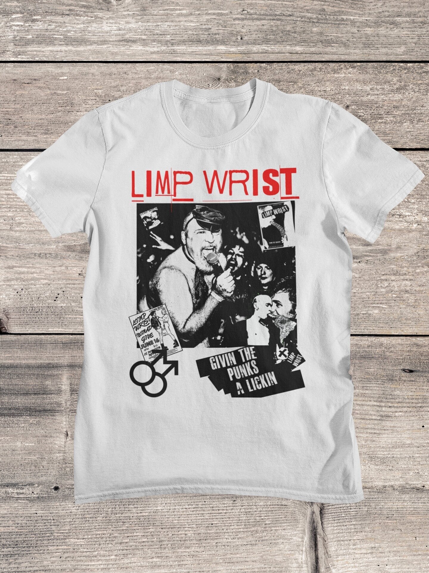 Limp Wrist Band T-shirt: Queercore Homocore Punk Clothing - Etsy