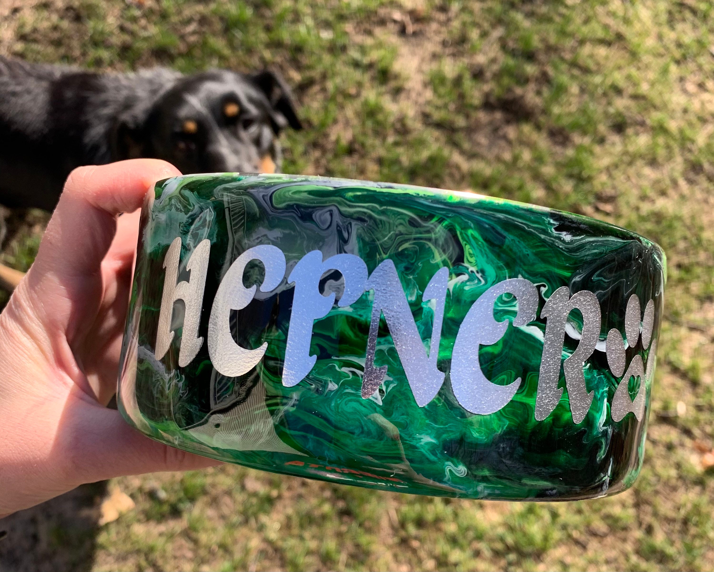 Personalized Custom Epoxy Dog or Cat Bowl Personalized dog Etsy