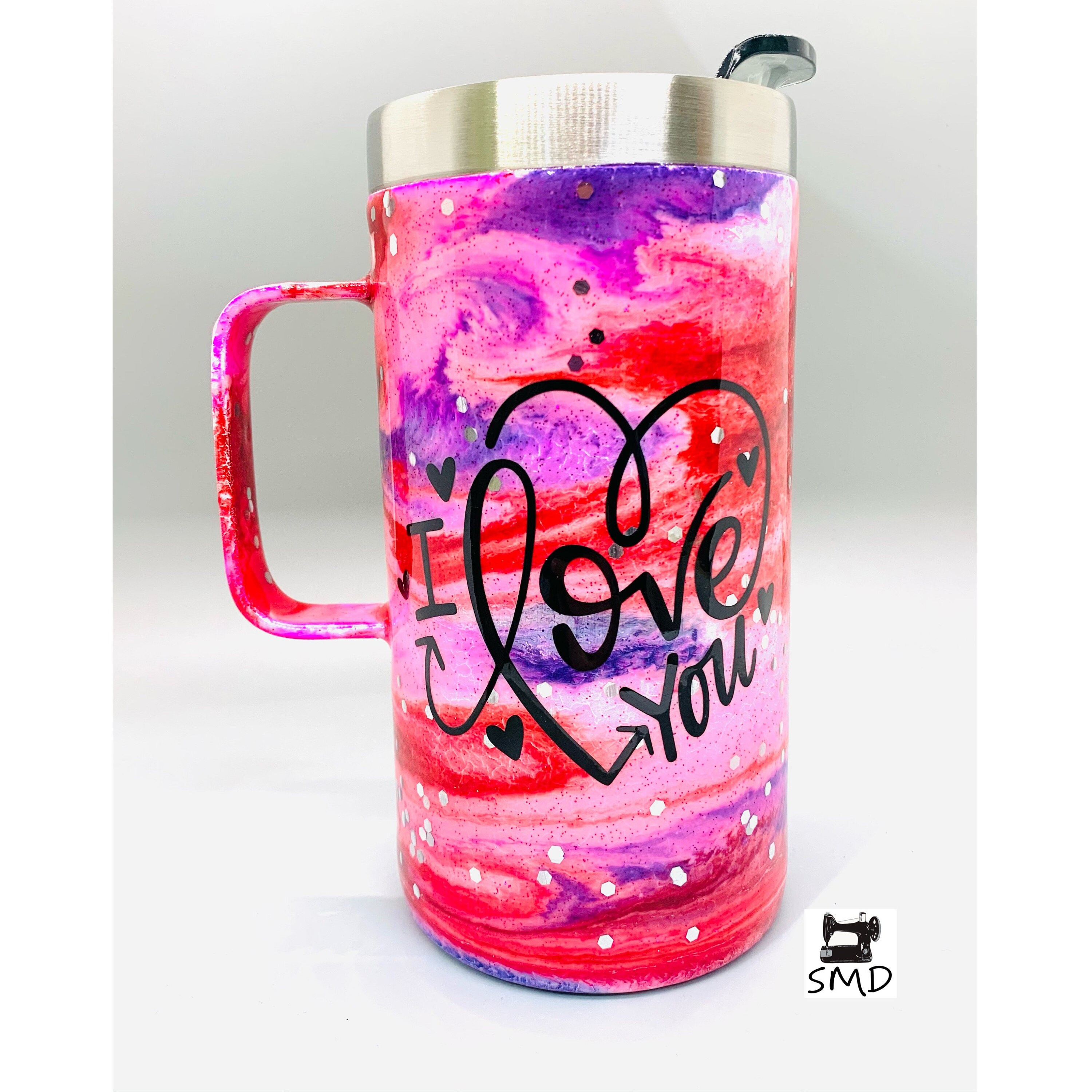 Custom Epoxy Coffee Mug I Love You Anniversary Mothers Day Etsy