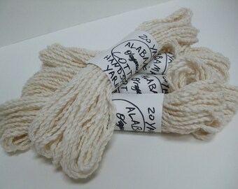 Hilo de algodón blanco americano Upland hilado a mano