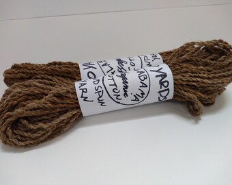 Hilo de algodón americano americano teñido de nuez a mano