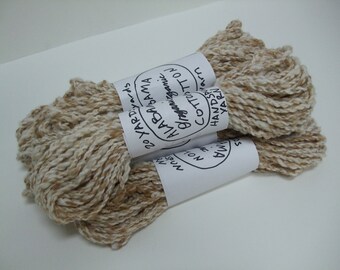 Hilo de algodón americano Upland marrón/blanco hilado a mano