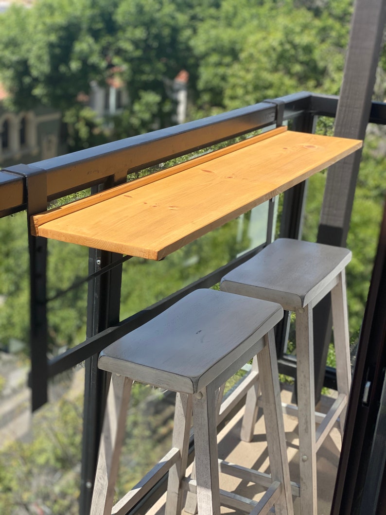 Balcony Bar Table/Top DIY Brackets Only | Etsy