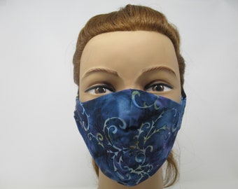 Reversible/Breathable Face Masks /Washable/Triple Layer Protection/Built in Flannel Filter/Filter Pocket/ Adjustable Toggle/ 100% Cotton