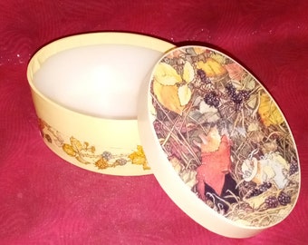 Boîte à bijoux vintage pour souris Hedge Brambley, 1986