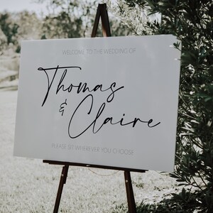 Printable Wedding Sign | Minimalist Modern Wedding Sign | Welcome Wedding Sign | Custom Sign | Download & Print