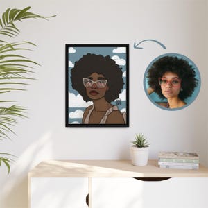 Custom digital cartoon portraits from photo, personalized drawing of person, memorial gift, sketch