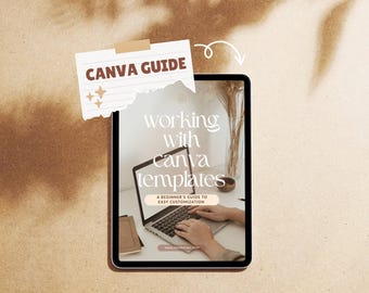 eBook Travailler avec des modèles Canva | Guide du débutant pour l'édition et la personnalisation de designs Canva (fr) | Conseils Canva pour les nouveaux utilisateurs