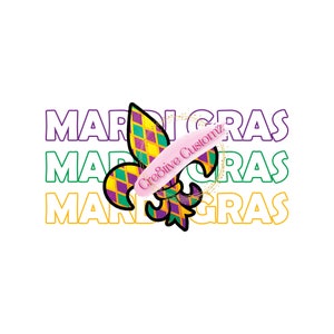 Mardi Gras and Saints PNG Digital File