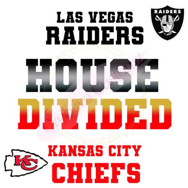 House Divided Football PNG Digital File