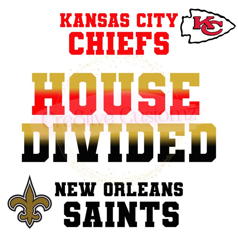 House Divided Football PNG Digital File Etsy