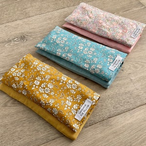 Savasana, Washable Removable Cover,Linen, Liberty of London, Lavender Relaxing Eye Pillow, Yoga, Meditation, Self Care, Teacher Gift