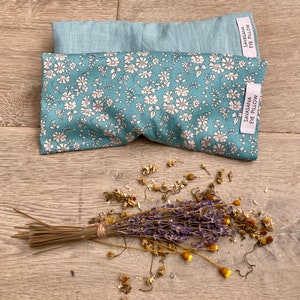 Savasana, Washable Removable Cover,Linen, Liberty of London, Lavender Relaxing Eye Pillow, Yoga, Meditation, Self Care, Teacher Gift image 3