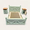 1:12 Scale Dollhouse Bed Kit