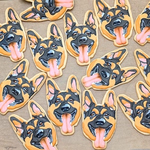 Custom Dog Sugar Cookies (One Dozen)