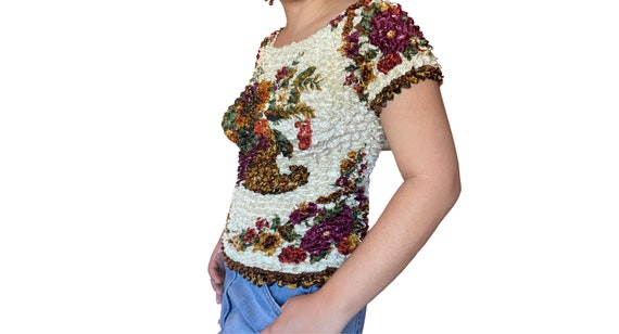 1990s Scruchie Floral Top - image 2