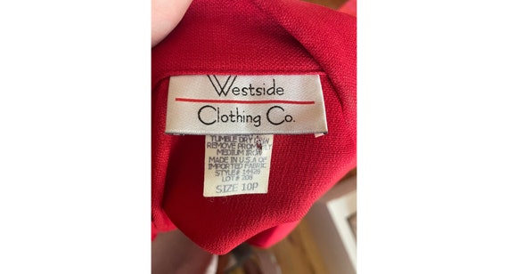 Westside Clothing Co Red 90s Dress - image 5