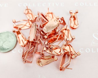 10 Fingernail posts high quality for beading earring posts earring findings copper