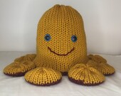 Reversible Mood Knitted Octopus