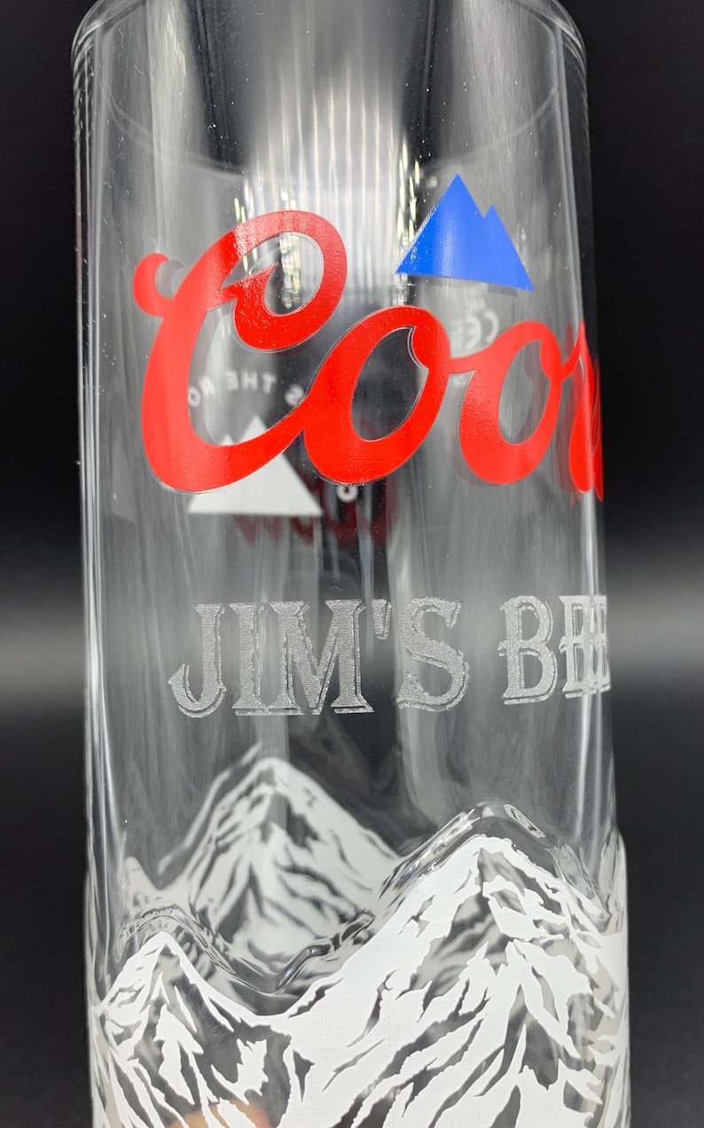 Personalised Name Engraved Coors 1 Pint Glass. 20oz. Personalised With