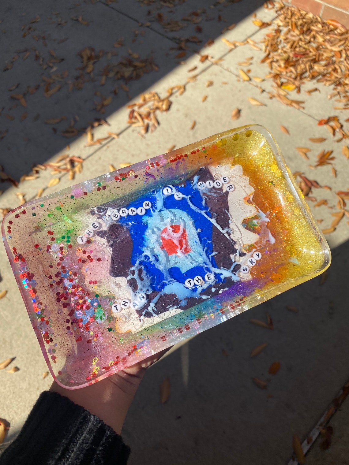 CUSTOM Resin Ashtray/Rolling Tray Etsy
