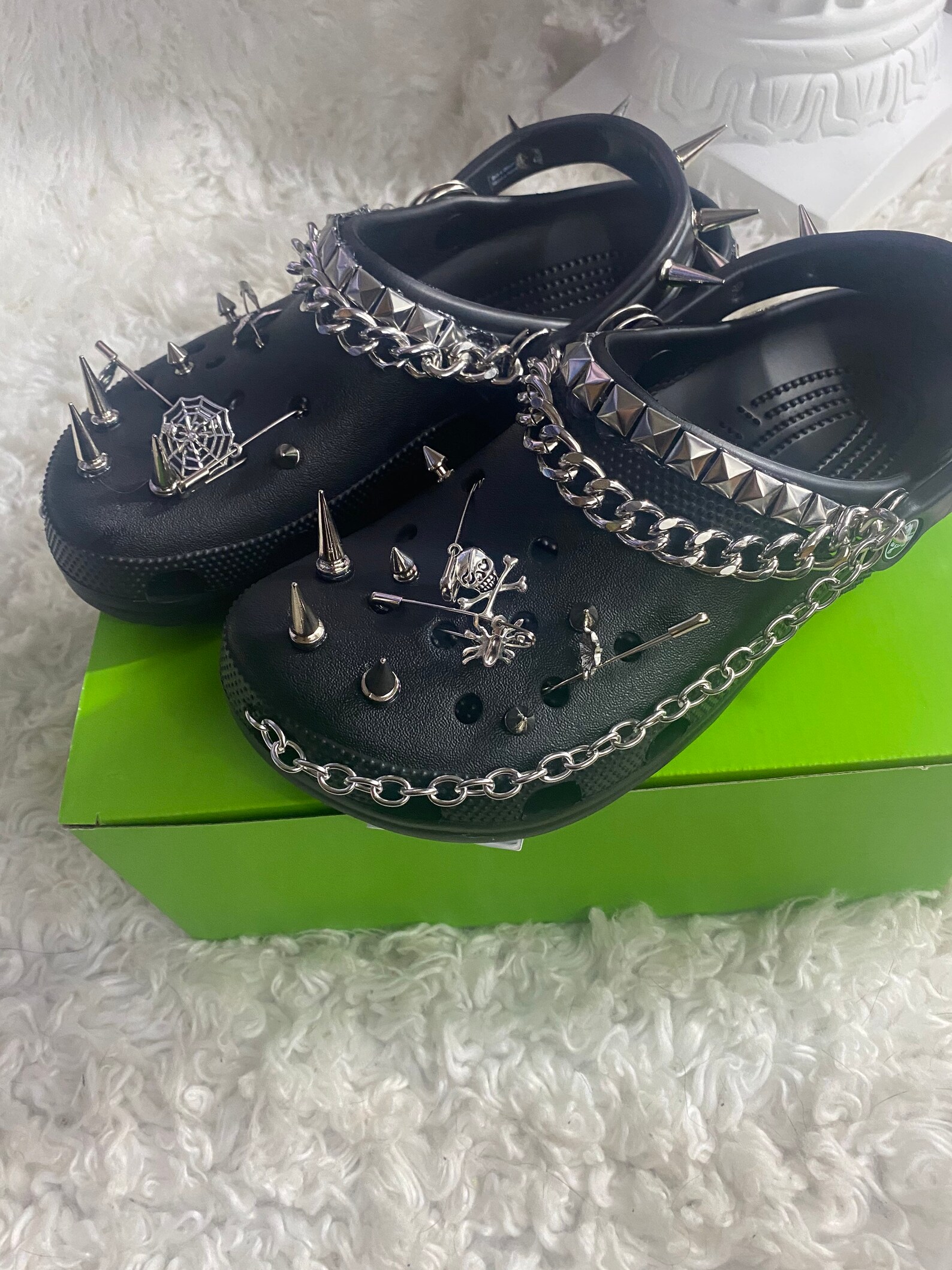 GOTH CROCS//PUNK CrOCS Add ons Read Description Etsy