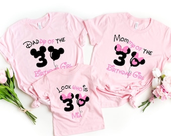 Look who is 3 shirts, 3rd birthday shirt girl, 3rd birthday family shirt, Toddler Birthday Party Shirt 3, matching birthday shirt, girl
