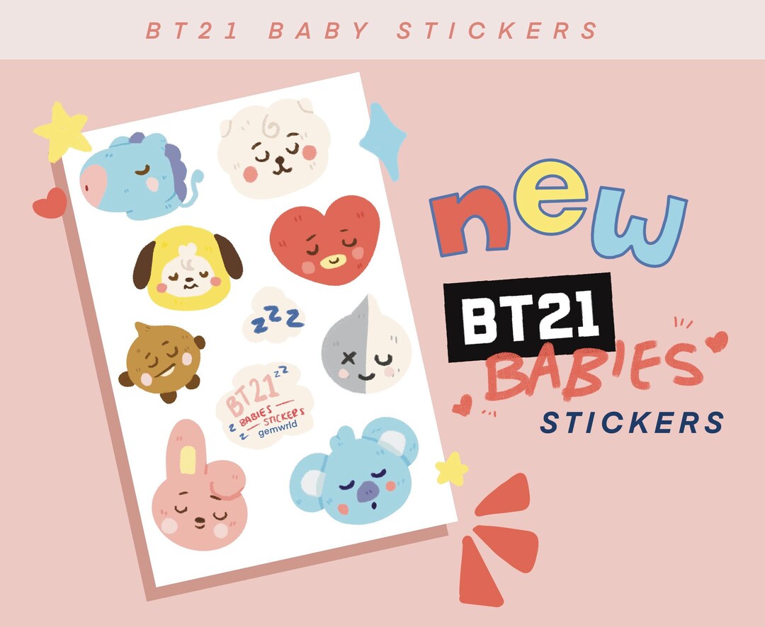 BT21 BABY Sticker Sheet - Etsy
