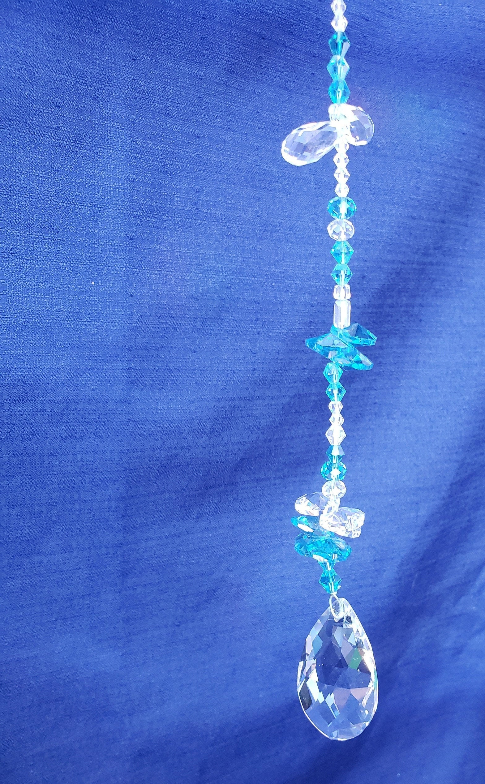 Handmade Beaded Crystal Suncatcher Hanging Decor Etsy