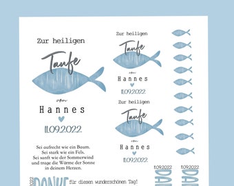 Taufe Taufkerze Tischlichter  Kerzentattoos Kerzensticker Tattoofolie Wasserschiebefolie DIN A 4