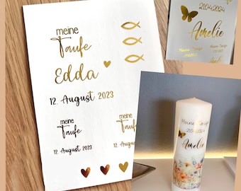 Kerzentattoo-Metallic-Folie A6, Anfertigung individuell und nach Kundenwunsch