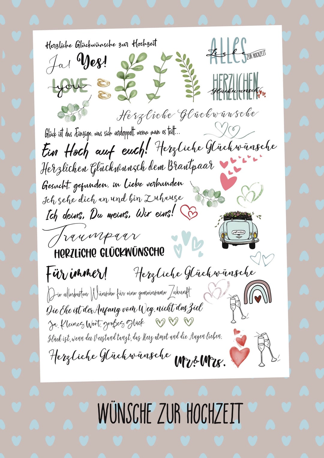 Wnsche Zur Hochzeit Hochzeitswnsche Glckwnsche Kerzensticker