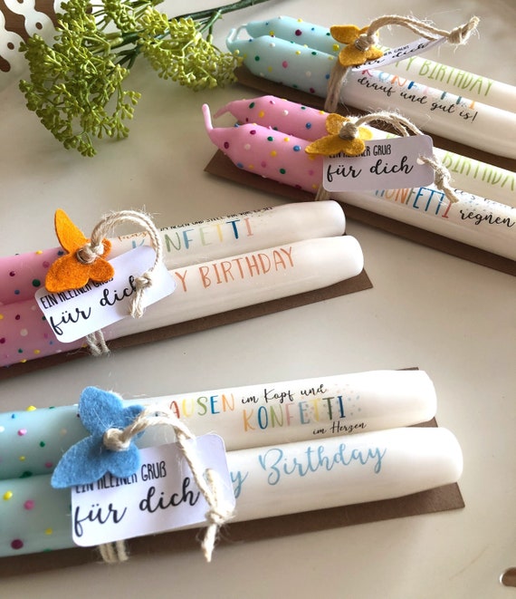 Geburtstagskerzen Kerzen Happy Birthday Kleine Aufmerksamkeit