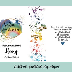 Lichthülle „Farbklecks Regenbogen“