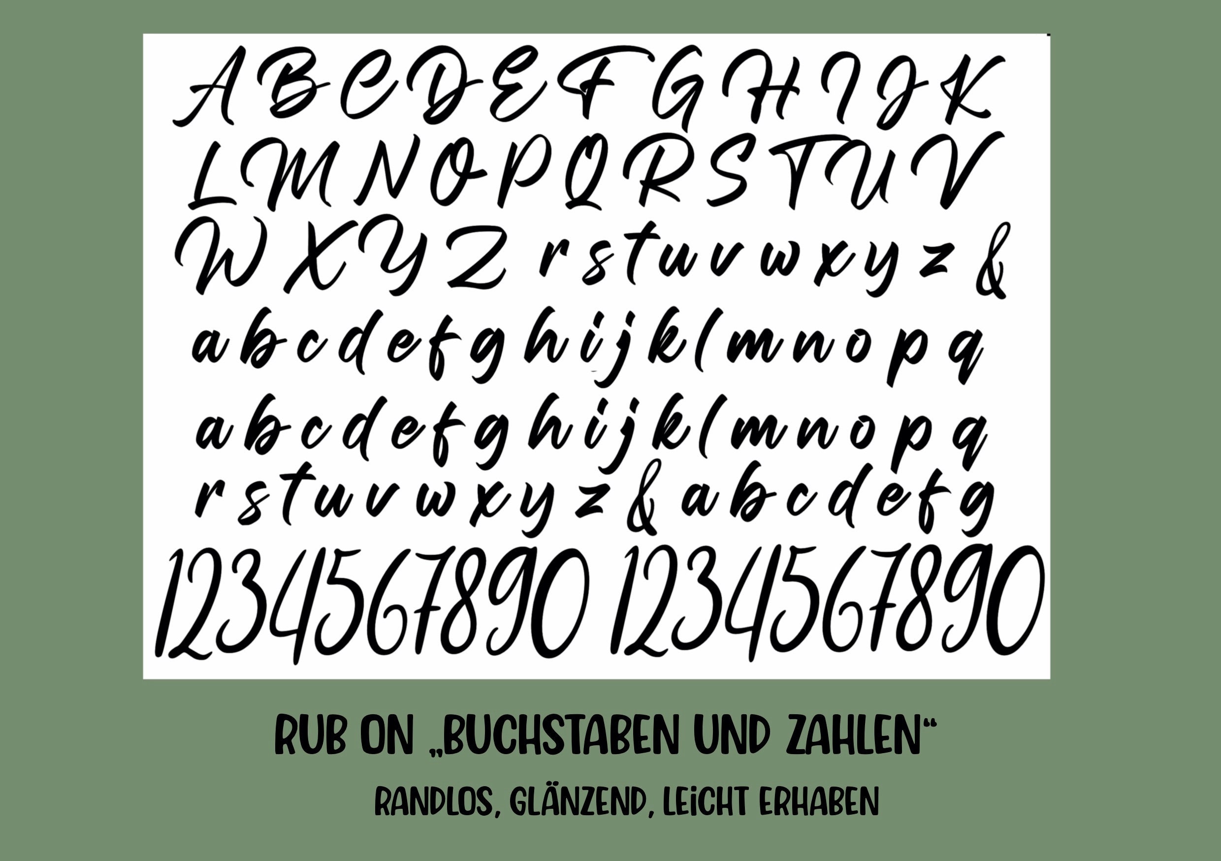 mehrfarbige Buchstabenaufkleber, große Buchstaben, ab 2,5 cm Höhe