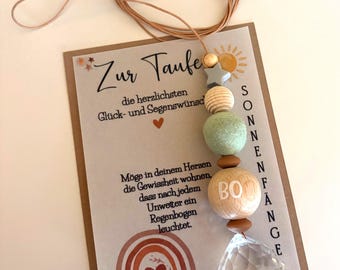 Sonnenfänger zur Taufe Taufgeschenk Taufe Geldgeschenk personalisierbar