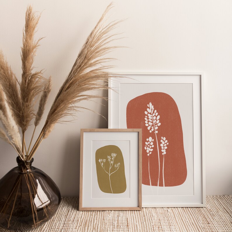 Printable Digital Download, Flower Drawing, Wall Art, Line Art, Bohemian Decor, Botanical