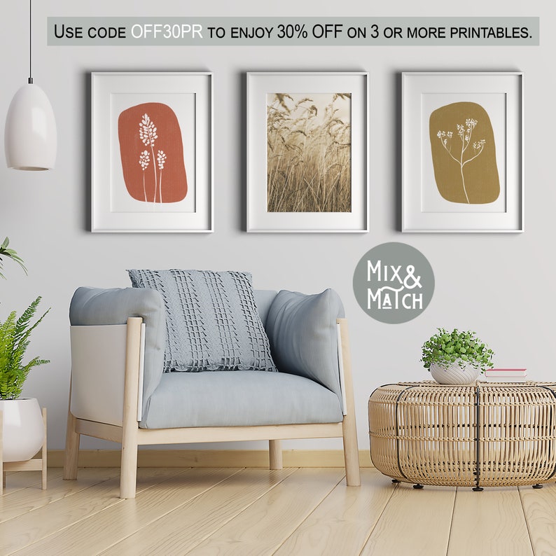 Printable Digital Download, Flower Drawing, Wall Art, Line Art, Bohemian Decor, Botanical