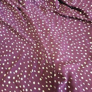 Lot of 3 Yards Wool Dobby Printed Fabric, 75D High twist chiffon fabric, 100% Polyester Woven fabric for Women clothing, 3Yards _ EB1