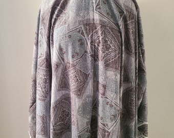 Schal Druck Rayon Crinke Gaze Print Stoff lose Ware, 100% Viskose gewebter Stoff für Damen Kleidung, Verkauft lose Lagerware oder Lots_A3-7