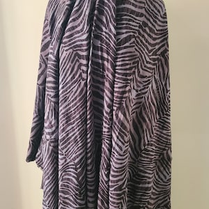 Zebra Print Rayon Crosshatch Print Fabric, 100% Rayon Print Fabric for Women Clothing, Fabric by the yard, Sold by the yard-A2-7
