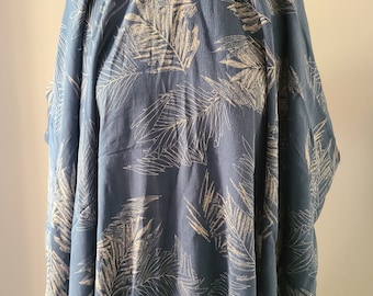 ECO Friendly, Leaf Print Rayon Crinkle fabric, Rayon Gauze Print Fabric, 100% Rayon Woven fabric for Women Clothing, Sold by the Yard_A1,A3