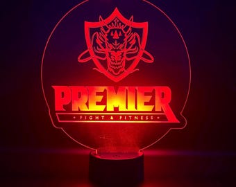 Custom Laser Engraved LED Sign, Custom Desk Display, Custom Night Light, Custom Acrylic Sign