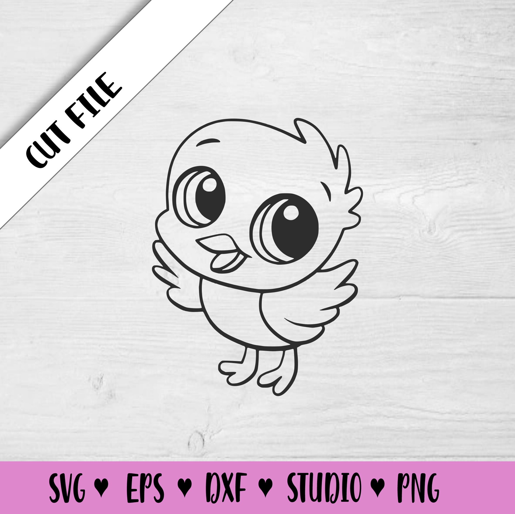 Baby Bird Svg Little Bird Svg Cute Bird Vector Cut File for Etsy