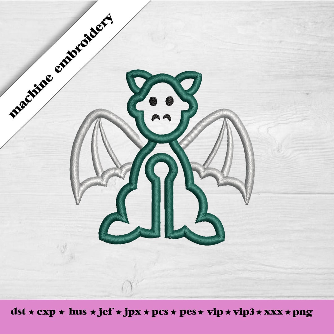 Dragon Gtube Mickey Button Embroidery Design File Etsy