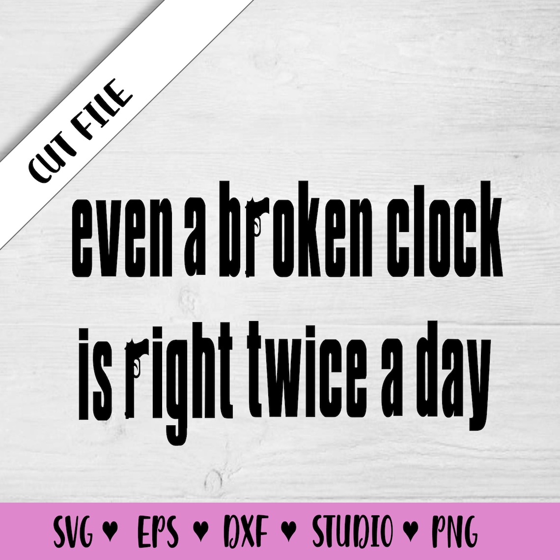 Even a Broken Clock is Right Twice a Day / Tony Soprano / Etsy
